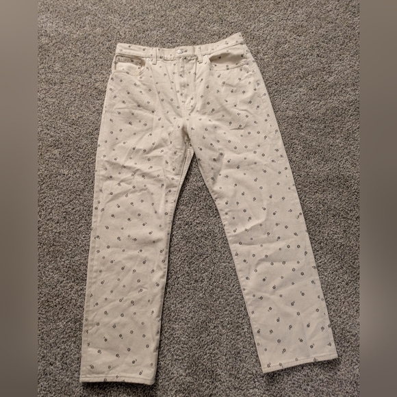 Madewell Perfect Vintage Straight Jean in Daisy Drizzle - Picture 4 of 11